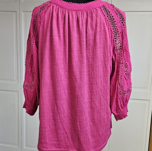 Skies are Blue pink women's large top - Picture 5 of 6